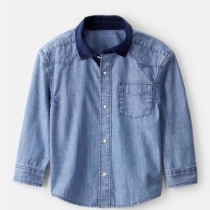 NEW Carter's Light Blue Button Down Shirt